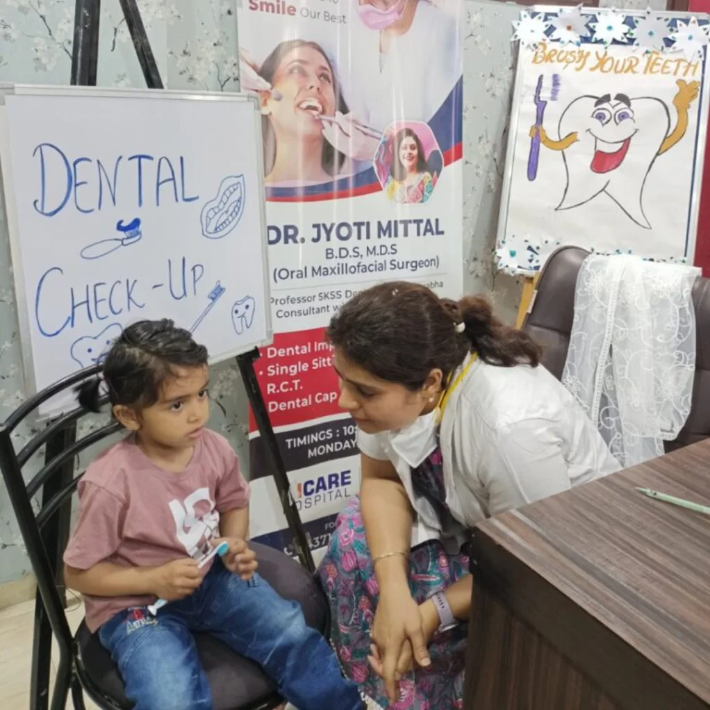 Child dental checkup at Sha Dental Clinics